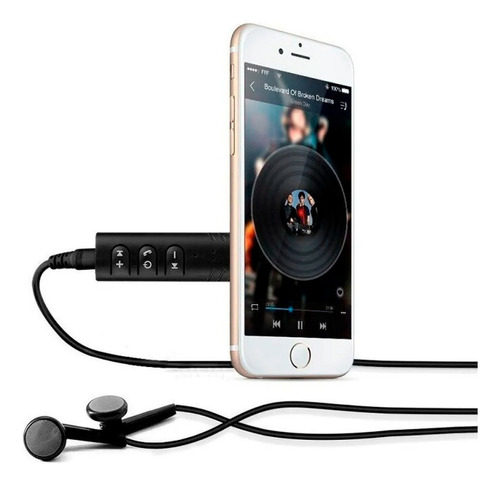 Receptor Bluetooth Llamadas Y Audio Recargable Aux 3.5