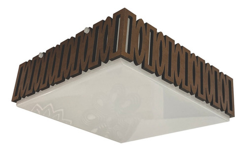 Imagem 7 de 9 de Luminária Plafon Madeira Canasvieiras Ddek Bmsd 50 Cm