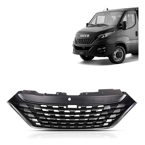 Grade Dianteira Iveco Daily 2020 2021 2022 Moldura Cromada