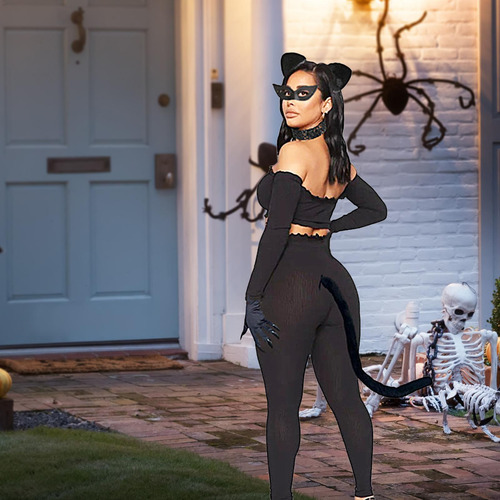 Trajes De Gato Sexy Para Mujer Traje De Mujer Conjunto De Di