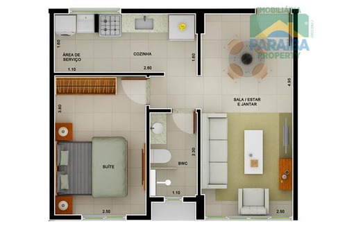 Imagem 2 de 3 de Apartamento Residencial À Venda, Castelo Branco, João Pessoa - Ap0524. - Ap0524