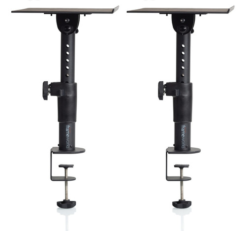 Par De Soportes P Monitores C Clamp Gator Gfw-spk-stmndskcmp