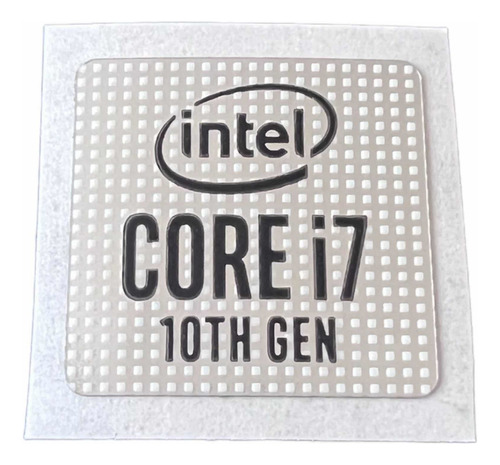 Sticker Logo Intel I7 10th Decima Generacion