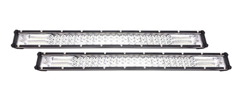 X2 Barra Led Rectangular 120w 80led Luz Blanca