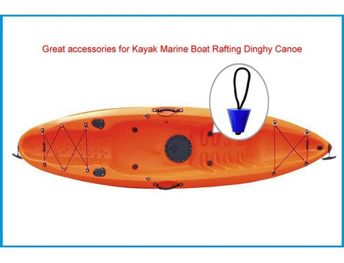 Imagen 4 de 6 de Enchufe Del Barco Kayak Enchufes Accesorio De Rojo