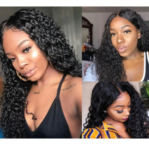 Natural Wave Lace Wigs Cabelo Humano Brasileiro Curly Ondula