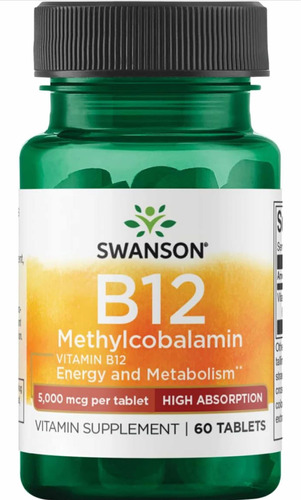 Vitamina B12 Methylcobalamina 5000 Swanson