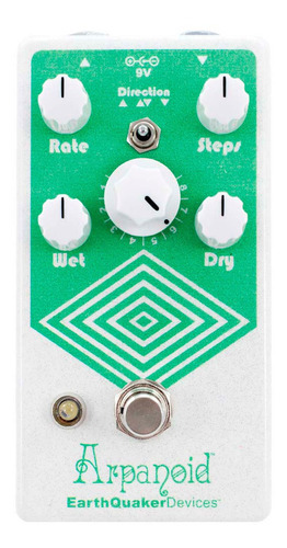 Pedal Earthquaker Devices Arpanoid Polyphonic Pitch Arpegio Color Blanco/Verde