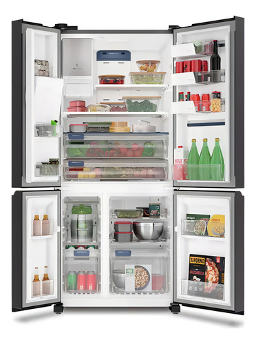 Geladeira Electrolux Pro Series Experience Flexispace Iq8ib Cor Preto 110v