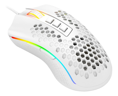 Mouse Gamer Redragon Storm Elite M988w-rgb Blanco 16k Dpi *