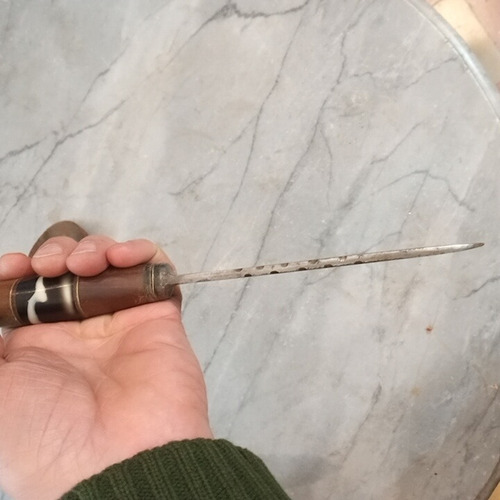 Cuchillo Antiguo Facon Puñal Acero Al Carbono Schmieden Tand (Usado)