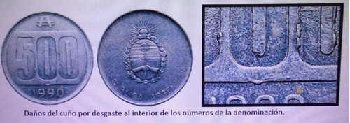Argentina 500 Australes 1990 Errores Varios Catalogados Leer