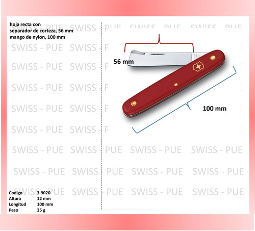 Imagen 2 de 3 de Herramienta Rojade Injerto 1 Hoja,100 Mm Victorinox (3.9020)