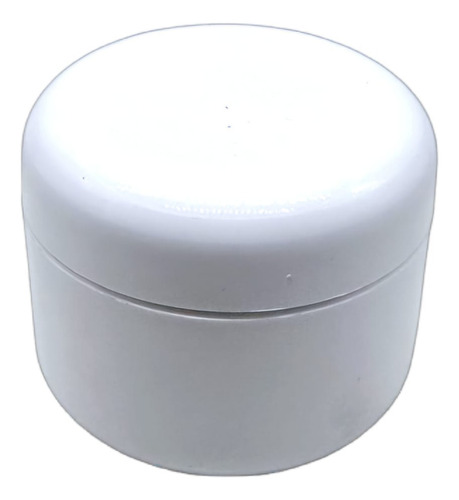 Tarro Doble Fondo Pomadera Plastico Blanco 60ml 2oz (100 Pz)