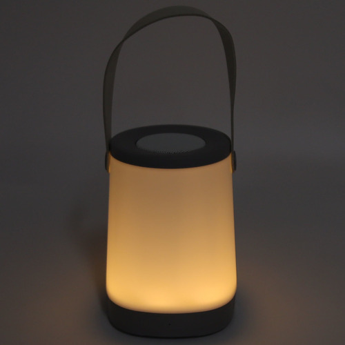 Linterna Con Altavoz Con Luz Ambiental, Radio Recargable De