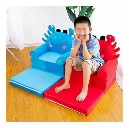 Sofá Plegable For Niños Pequeños, Sillón, Funda Lavable A2