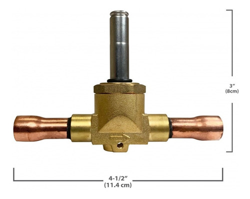 Imagen 3 de 5 de Appli Parts Valvula Solenoide Cuerpo 3/8 Odf Normlamente