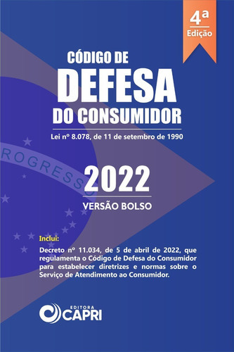 Livro Código De Defesa Do Consumidor De Bolso 2022