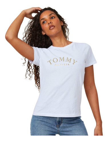 Polera Tommy Hilfiger Blanca Mujer