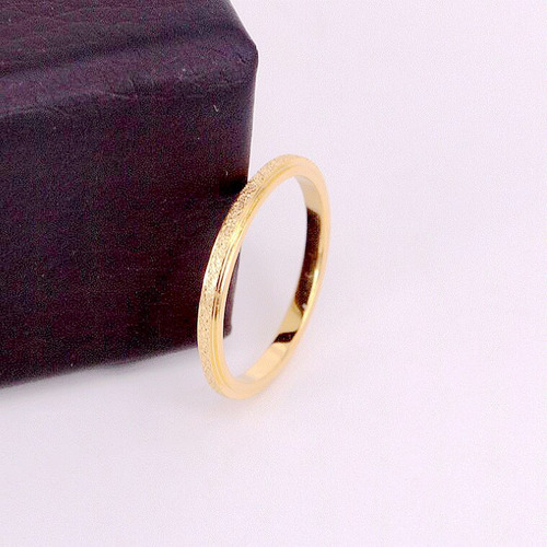 Anillo Dorado Chapado En Oro 18k