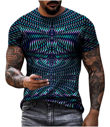 Camisa Manga Corta Para Hombre Diseño Grafico Unisex 3d