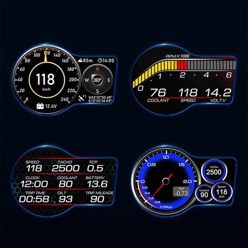 Sistema De Velocímetro Dual, Gps, Pantalla Frontal Digital P