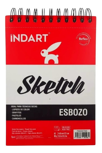 Block Sketch Indart 14.8x21cm