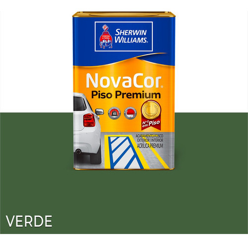 Tinta Piso Novacor Sherwin-williams 18l Cores Cor Verde