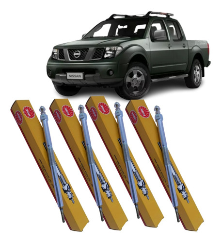 Jogo 4 Vela Aquecedora Nissan Frontier 2.5 2008 A 2011