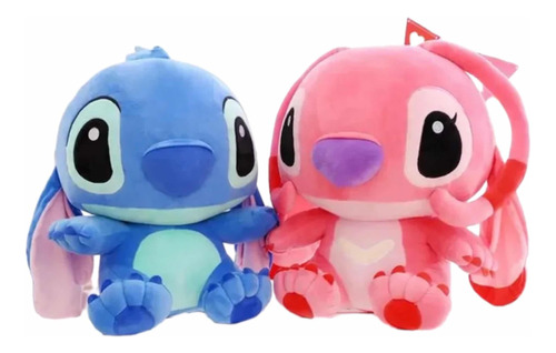 Peluche Stitch + Ángela Enamorados Súper Suavecitos Amor