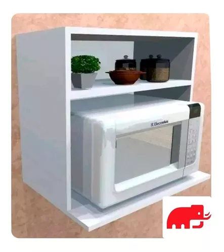 Mueble Estante Repisa Microondas Cocina Para Colgar Melamina