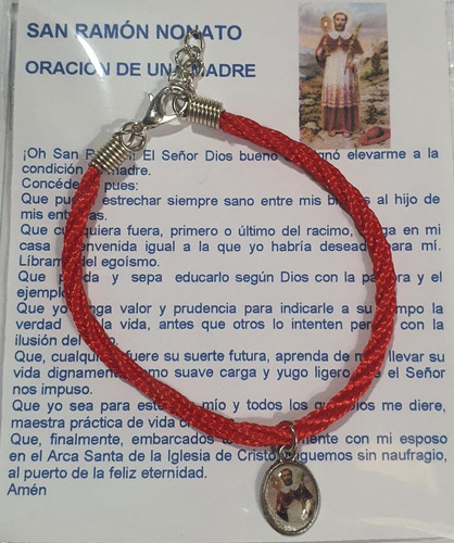 Imagen 1 de 3 de Pack 6 Pulsera De San Ramón Nonato, Hecha A Mano