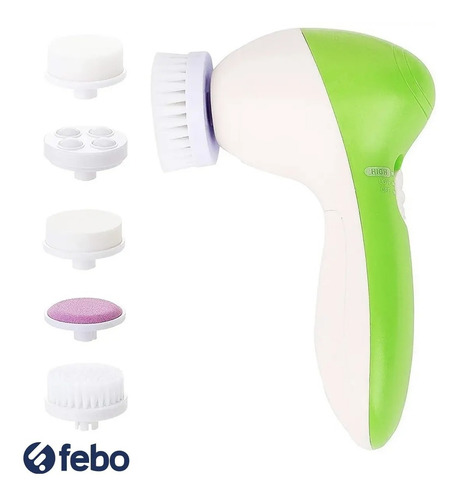 Exfoliador Facial 5 En 1 Spin Spa Accesible Limpieza Poros