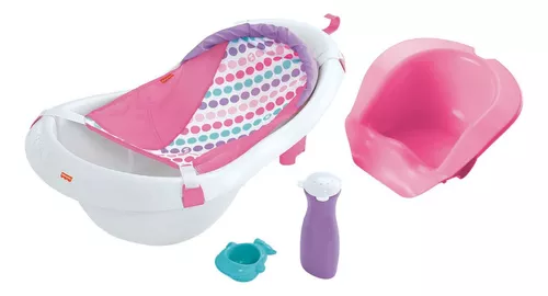 Bañera ó Tina Plegable para Bebé + Cojín Antideslizante -- Rosa – Nap