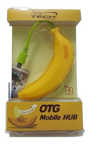 Imagen 6 de 6 de Hub Otg Smart 4 Ptos. Banana Para Celulares | Pc | Notebook