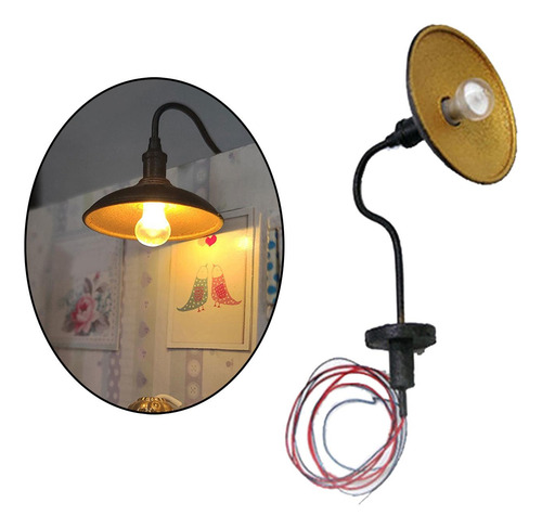 3 Lámpara De Pared Para Casa De Muñecas 1/87, Accesorios