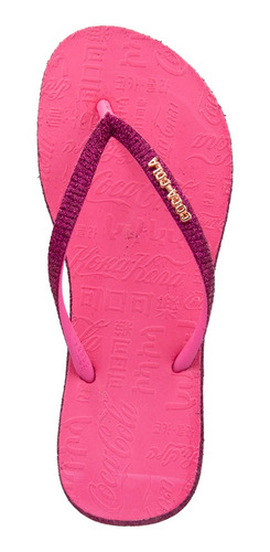Imagem 3 de 4 de Chinelo Feminino Glitter Coca-cola Shine | Cc3445
