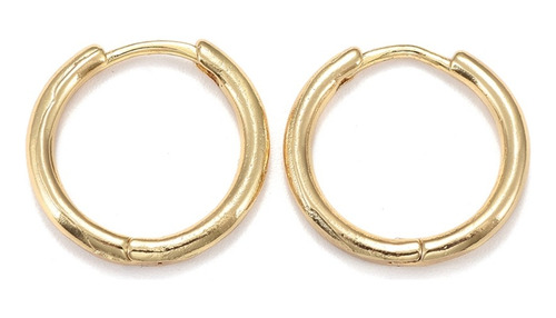 Aros Bañados En Oro 18k, C/estuche,  Ohmystore