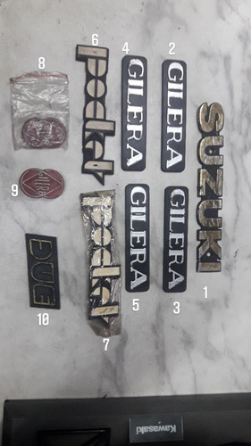 Imagen 5 de 5 de Insignias Moto Antiguas Honda Gilera Kawasaki Suzuki.3gmotos