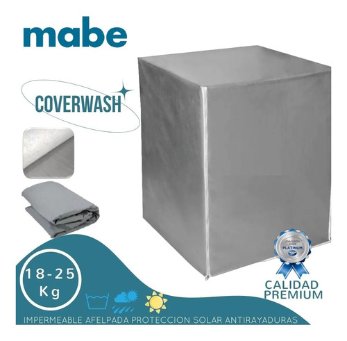 Cover Wash Para Lavadora Frontal Impermeable Mabe 18k