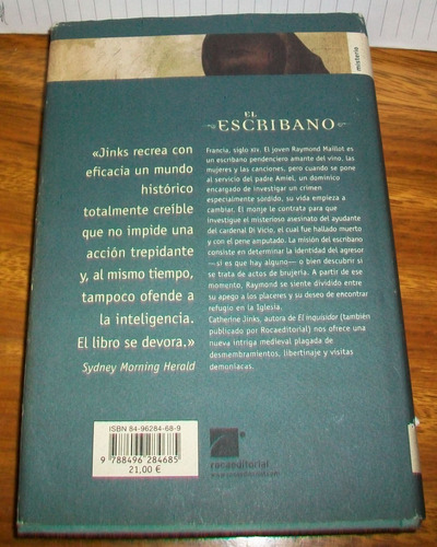 Libro El Escribano - Catherine Jinks Tapa Dura Excelente (Usado)