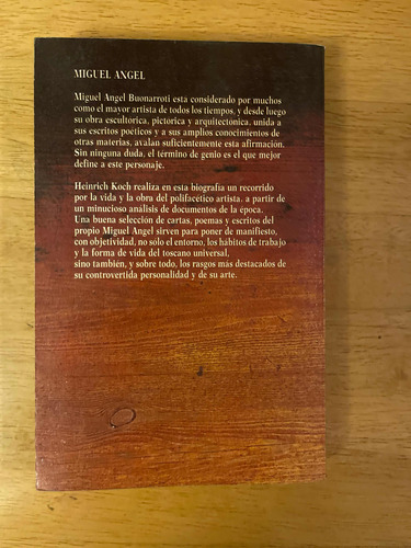 Libro Miguel Ángel (Usado)