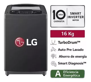 Lavadora LG 16kg Wt16bpb Negro