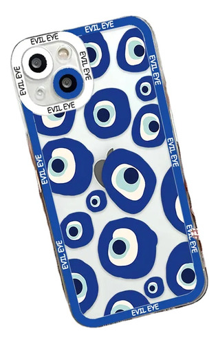 Funda De Teléfono Blue Evil Eye Para iPhone 15, 14, 13, 12,