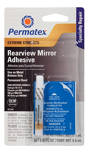 Juego De Adhesivo Para Espejo Retrovisor Permatex Extreme St
