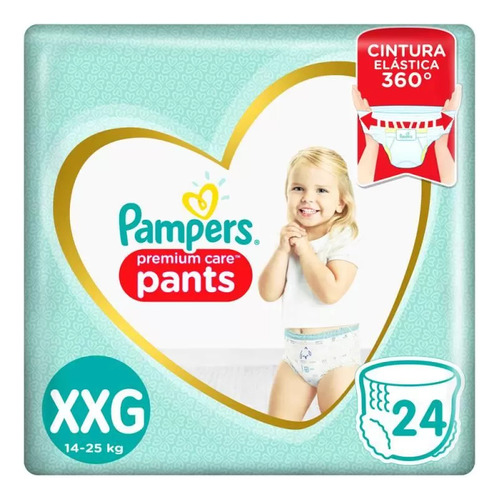 Pampers Pants Ajuste Total Extra Extra Grande X 24 Unidades