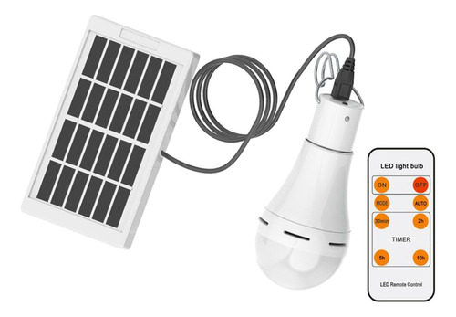 Luz De Bombilla Led De Energía Solar Para