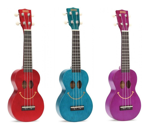 Imagen 5 de 7 de Ukelele Electroacustico Mahalo Smile Soprano + Funda + Pua