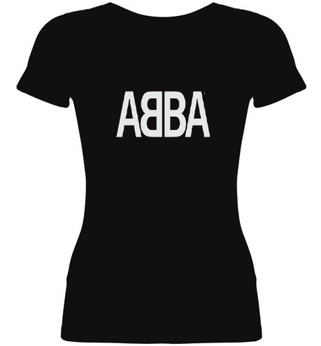 Remera Mujer Algodón Abba Pop Disco Retro