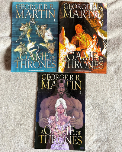 Game Of Thrones Comic - Ed Deagostini - Lote X3 (1,2 Y 3)